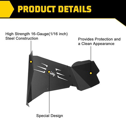 بطانات Fender الداخلية متوافقة مع Jeep Wrangler JK JKU UNLIMITED 2WD 4WD 2007-2018 ، FROKED ROAD ROAD POWDER STEEL STELL FRONT + 4PCs مع الملحقات in Kuwait