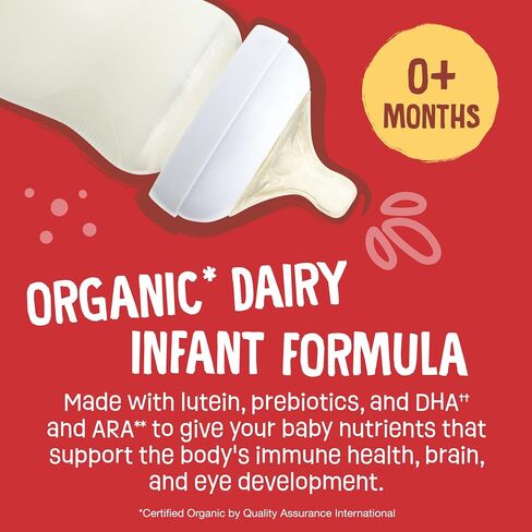 Earth's Best Organic Baby Formula for Babies 0-12 Months, Powdered Dairy Infant Formula with Iron, Omega-3 DHA, and Omega-6 ARA, 21 oz Formula Container in Saudi Arabia