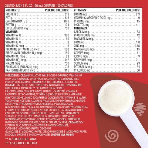Earth's Best Organic Baby Formula for Babies 0-12 Months, Powdered Dairy Infant Formula with Iron, Omega-3 DHA, and Omega-6 ARA, 21 oz Formula Container in Saudi Arabia