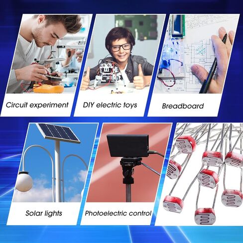 eBoot 30 Pieces Photoresistor Photo Light Sensitive Resistor Light Dependent Resistor 5 mm GM5539 5539 in Saudi Arabia
