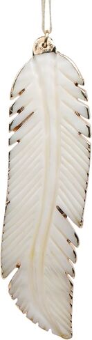 Hand-Carved Angel's Feather Memorial Ornament | Elegant Sympathy Gifts for Loss of Loved Ones | Remembrance Gift for Loss of Mother, Father, Pet, or Miscarriage | Includes Gift Box (1, No Charm) in Saudi Arabia