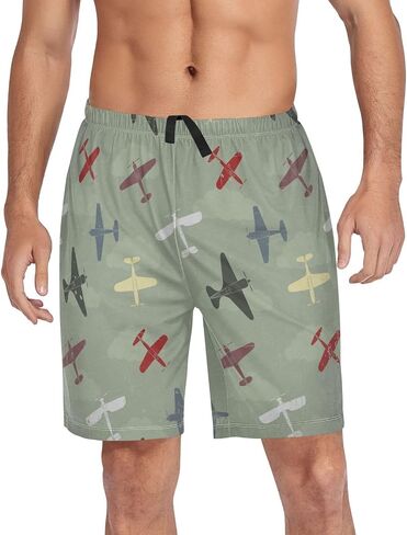 شورتات Pajama للرجال Ollabaky PJS Bottoms Sleep Shorts Lounge Wear Pajama Bants مع جيب in Saudi Arabia