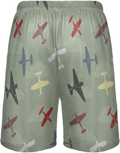 شورتات Pajama للرجال Ollabaky PJS Bottoms Sleep Shorts Lounge Wear Pajama Bants مع جيب in Saudi Arabia