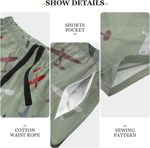 شورتات Pajama للرجال Ollabaky PJS Bottoms Sleep Shorts Lounge Wear Pajama Bants مع جيب in Saudi Arabia