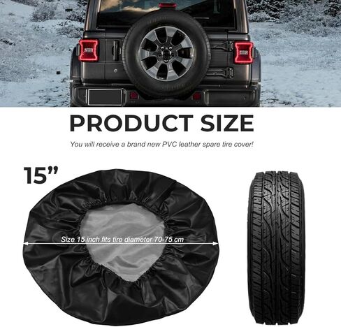 غلاف إطار من الجلد PVC ، واقي الإطارات المقاوم للماء يناسب العجلة قطره 25.5-27 بوصة ، وأغطية واقية من الإطارات الصعبة. in Kuwait