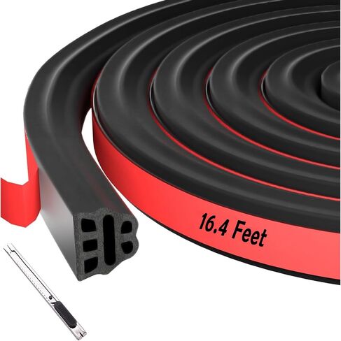 باب الختم من Rubber Seal Strip Automotive Weather Beather Double Weatherstrip Universal Self Reshesive Seadproof Sealing Strip للسيارات Pickup RV (16.4 قدم) in Kuwait