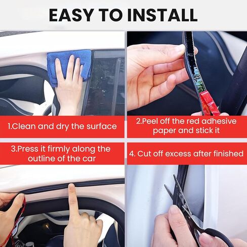 باب الختم من Rubber Seal Strip Automotive Weather Beather Double Weatherstrip Universal Self Reshesive Seadproof Sealing Strip للسيارات Pickup RV (16.4 قدم) in Kuwait