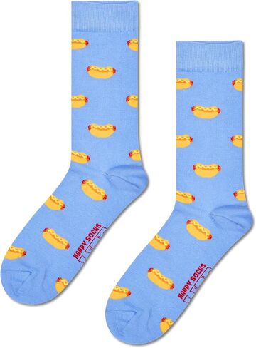 مجموعة Happy Socks Basics- جوارب طاقم متعددة الحزم للرجال والنساء- الأزرق والوردي والرمادي والأخضر in Saudi Arabia