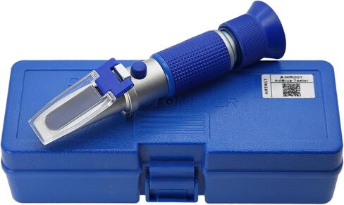 AMTAST Handheld Beer Refractometer Brix Refractometer Wine Refractometer Tester ATC Dual Scale-Brix 0-32% Specific Gravity 1.000-1.120, Made of Copper (Not Cheap Aluminum) in Saudi Arabia