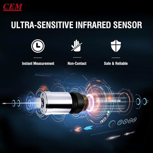 CEM DT-8806H, thermometer for forehead,No-Touch Forehead Thermometer for Adults and Kids,FDA CE ,Large LED Display and Gentle Vibration Alert in Saudi Arabia
