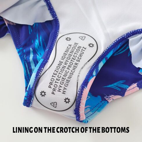 Kids Girls Swimsuit Long Sleeve One Piece Swimwear Zipper Bathing Suit UV Protection Rash Guard Swimming in Kuwait