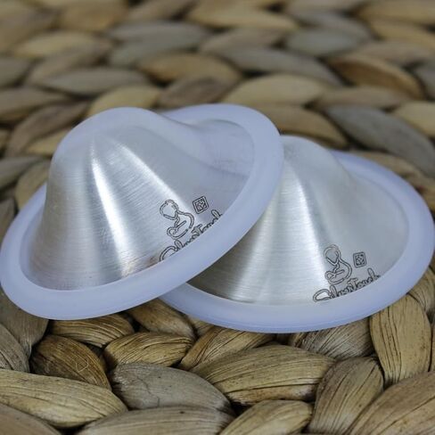 The Original Silver Nursing Cups - Nipple Shields for Nursing Newborn - Nipple Covers Breastfeeding - Newborn Essentials Must Haves - 925 Silver in Saudi Arabia