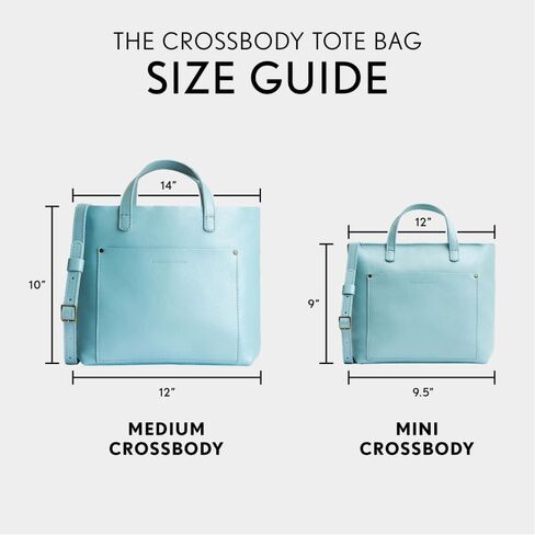 Portland Leather Goods Medium Crossbody Zipper Tote for Women – Handmade from the Finest Full-Grain Hides in Kuwait