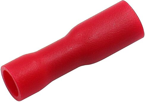 Baomain Red Female Insulated Spade Wire Connector Electrical Crimp Terminal 18-22 AWG 2.8 x 0.5mm Pack of 100 in Saudi Arabia