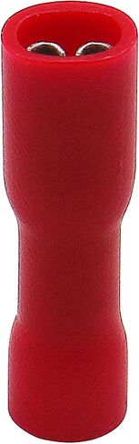Baomain Red Female Insulated Spade Wire Connector Electrical Crimp Terminal 18-22 AWG 2.8 x 0.5mm Pack of 100 in Saudi Arabia