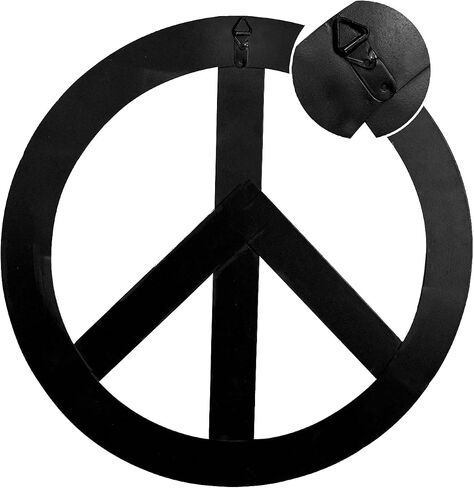 Patriotic Metal Peace Sign Home Decor Peace Symbol with Stars and Stripes Wall Hanging Ornament Decorative Plaque Sign American Decorations for 4th of July Memorial Day Party Decor (M) in Saudi Arabia