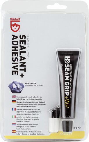 GEAR AID Seam Grip WP Waterproof Sealant and Adhesive for Jackets, Tents, Sleeping Pads and Outdoor Fabric | Repairs Rips, Seals Seams on Nylon, Canvas and Vinyl in Kuwait