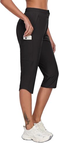 سراويل Gymbrave Women النسائية الكابري مع 6 جيوب سريعة الجافة جافة خفيفة الوزن البضائع المشي لمسافات طويلة كابريس في الهواء الطلق السفر غير الرسمي in Kuwait