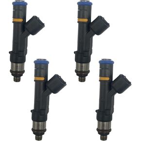 Fuel Injectors Compatible with 2006-2013 Mazda 3 2.0L, 2006-2009 Mazda 3 2.3L, 2008-2010 Mazda 5 2.3L, 2006-2008 Mazda 6 2.3L, 2006-2015 Mazda MX-5 Miata 2.0L Replace 0280158103, FJ824 Set of 4