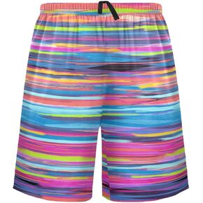 visesunny Men's Pajama Shorts Soft Lightweight Lounge Pant with Pockets Soft Sleep Pj Shorts for Men