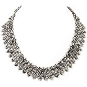 Liquid Metal by Sergio Gutierrez SG Antique Silver Necklace. SG pouch included. N17-AS