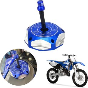 JFG سباق الوقود غطاء خزان الغاز غطاء CNC لـ YZ85 04-23 YZ125 YZ250 04-24 DRZ400SM دراجة الأزرق