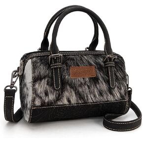 Wrangler Cowhide Crossbody Bags for Women Western Designer Top-handle Handbags