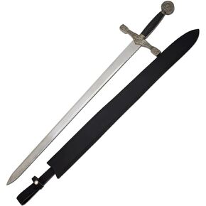 Medieval Warrior Fantasy Swords Comes with Black Leather Sheath (Excalibur)