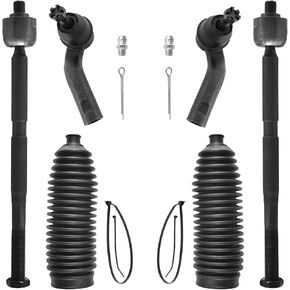 6pcs طقم التوجيه الأمامية ind end inn inner و uter و boots for ford c-max Escape Focus Transit Connect 2012-2018