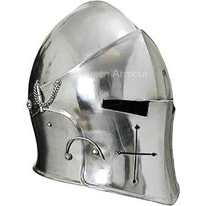 Medieval Barbuta Helmet Knights Templar Crusader Armour Helmet Roman Spartan Silver Viking Helmet Knight Helmet Spartan Helmet Medieval Armor