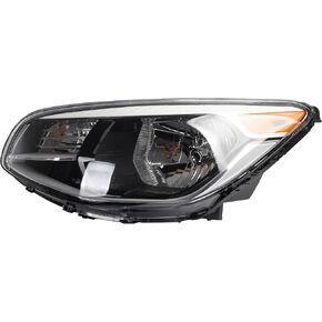 مصباح هالوجين Dasbecan متوافق مع Kia Soul 2014-2019 السائق الأيسر الجانبي مجموعة الأمامي من السكن Chrome استبدال# 92101-B2270 92101B2270 KI2502167 in Saudi Arabia