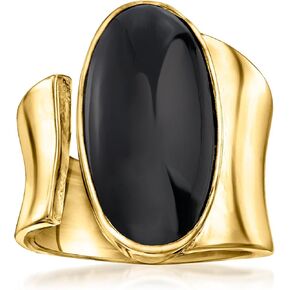 Ross-Simons Onyx Wrap Ring بالذهب 18kt على الجنيه الاسترليني