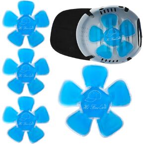 Head Ice Pack, Cap Ice Packs Headache Cool Down Cold Pack Soothing Fever Migraine Gel Cold Pack for Catcher Helmets, Riding Helmet, Keep Cool (Blue B, M)