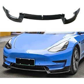 3 PCS Front Lip Spoiler لـ Tesla Model Y 2020-2023 ، SPOILER MOPPHING MODER MODER MODER MODEL TESLA Y 2020-2023 ، أسود