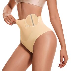 Seamless Tummy Control Thong Shapewear for Women High Waisted No Show Panties Shaping Body Shaper Underwear