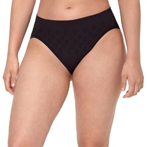 Bali Women's Beautifully Confident Seamless Period Underwear Hi-Cut, Light Leaks Protection