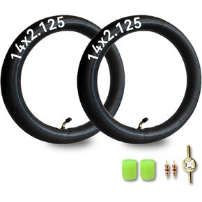 2 Pcs 14x2.125 Bike Tube for Electric Bike 14 inch Bike Inner Tube Thickened
