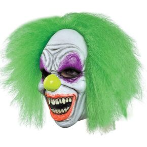 Neon Green Nightmare Scary Clown Halloween Mask