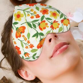 Heart Weighted Eye Mask, Heated Eye Masks for Dry Eyes, Warm Compress for Eyes, Multipurpose for Cramps, Joints, Neck, Moist Heat Compress for Soothing Muscle Pressure and Relaxation