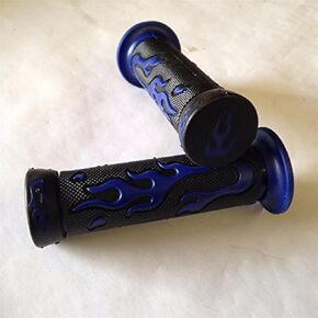 XKMT-Flame Gel Style H Grips BLUE ATV QUAD Compatible With KAWASAKI POLARIS SEADOO BOMBARDIER JET SKI ATV FOREMAN RECON RINCON Brute Force Prairie ATV BRUIN GRIZZLY [B017QV9BQE]