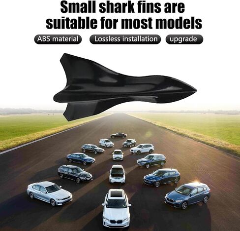 10 PCS Car Air Vortex Generator, Car Exterior Decoration Accessories Sticker, Car Spoiler Diffuser Shark Fin Kit, Universal for Most Cars (Black) in Saudi Arabia