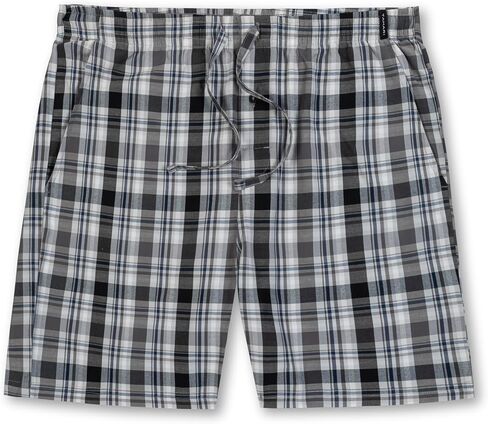 TAHARI Woven Pajama Shorts for Men – Lightweight Poplin Cotton Sleepwear with Drawstrings and Pockets in Saudi Arabia