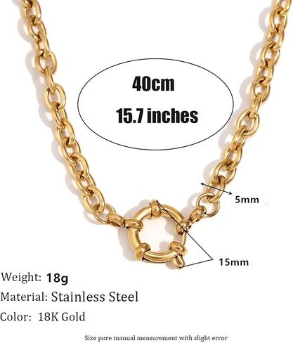 Paperclip Necklace Herringbone Necklace for Women Gold Necklace 18k Gold Plated Necklaces for Women Trendy Dainty Jewelry Gifts in Saudi Arabia