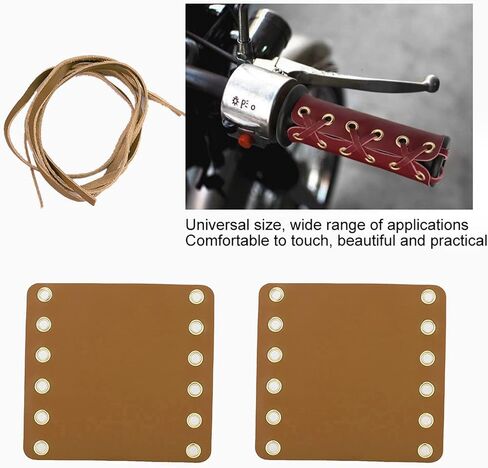 Motorcycle Handlebar Grip Covers, Motorcycle Grip Wraps, Leather Handle Wrap for Enhancing Control and Comfort During Riding in Saudi Arabia