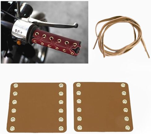 Motorcycle Handlebar Grip Covers, Motorcycle Grip Wraps, Leather Handle Wrap for Enhancing Control and Comfort During Riding in Saudi Arabia