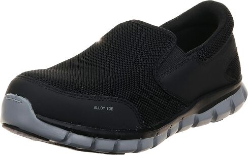 Reebok Work Men's Rb4037 Sublite Cushion Work Safety Athletic Slip-on Alloy Toe Shoe Black in Saudi Arabia