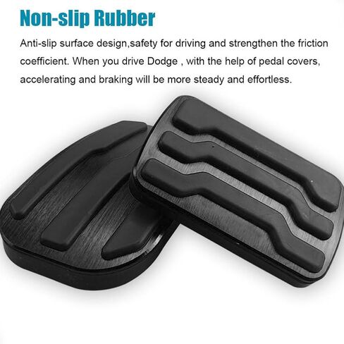 LEXLEY 2PCS Anti-Slip Aluminum Brake Gas Pedal Pads,Auto No Drilling Accelerator Pedal Covers Only for F150 2015 2016 2017 2018 2019 2020，Not Fit 2021-2025 F150，Not Fit 2009-2014 F150-SLIVER in Saudi Arabia