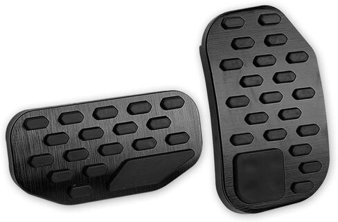 LEXLEY 2PCS Anti-Slip Aluminum Brake Gas Pedal Pads,Auto No Drilling Accelerator Pedal Covers Only for F150 2015 2016 2017 2018 2019 2020，Not Fit 2021-2025 F150，Not Fit 2009-2014 F150-SLIVER in Saudi Arabia