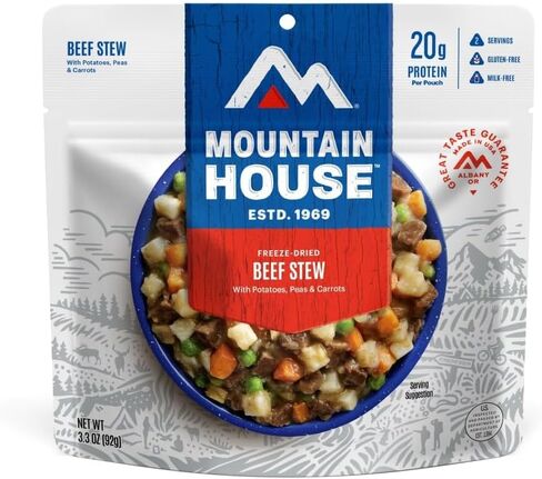 Mountain House Beef Stew | Freeze Dried Backpacking & Camping Food | 2 Servings | Gluten-Free in Saudi Arabia