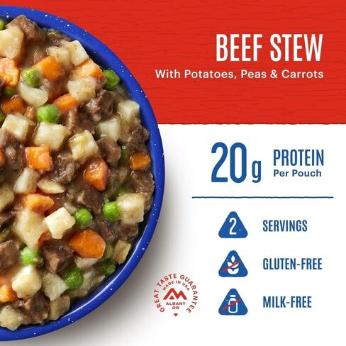 Mountain House Beef Stew | Freeze Dried Backpacking & Camping Food | 2 Servings | Gluten-Free in Saudi Arabia